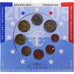 Francja, 1 Cent to 2 Euro, euro set, 2005, Monnaie de Paris, BU, MS(65-70), ND