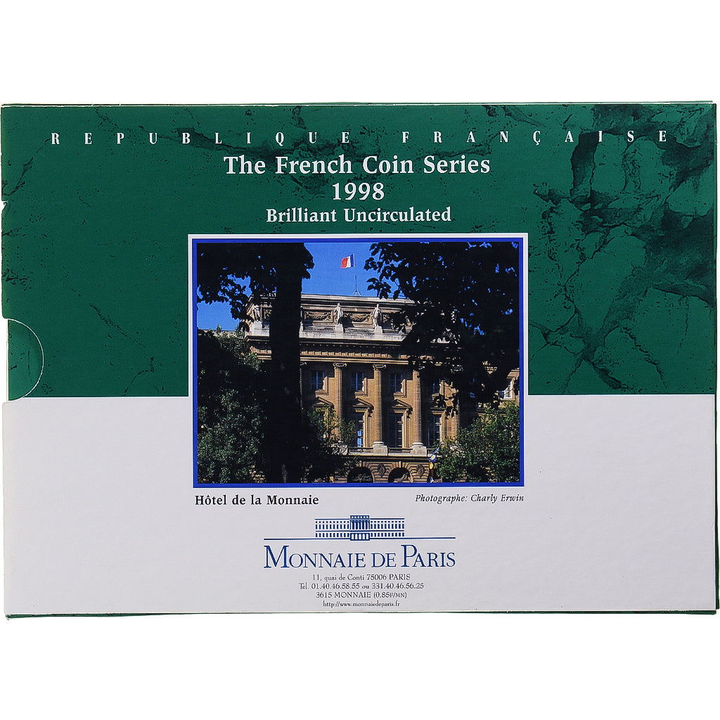 Moneta, Francja, Monnaie de Paris, Set, 1998, MS(65-70), ND, Gadoury:page 288