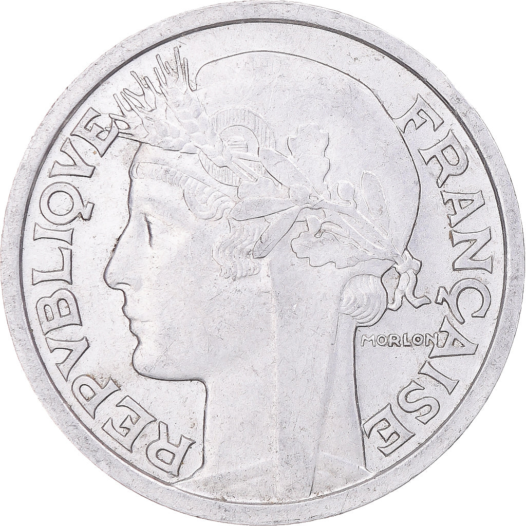 Moneta, Francia, Morlon, 2 Francs, 1948, Paris, SPL-, Alluminio, KM:886a.1