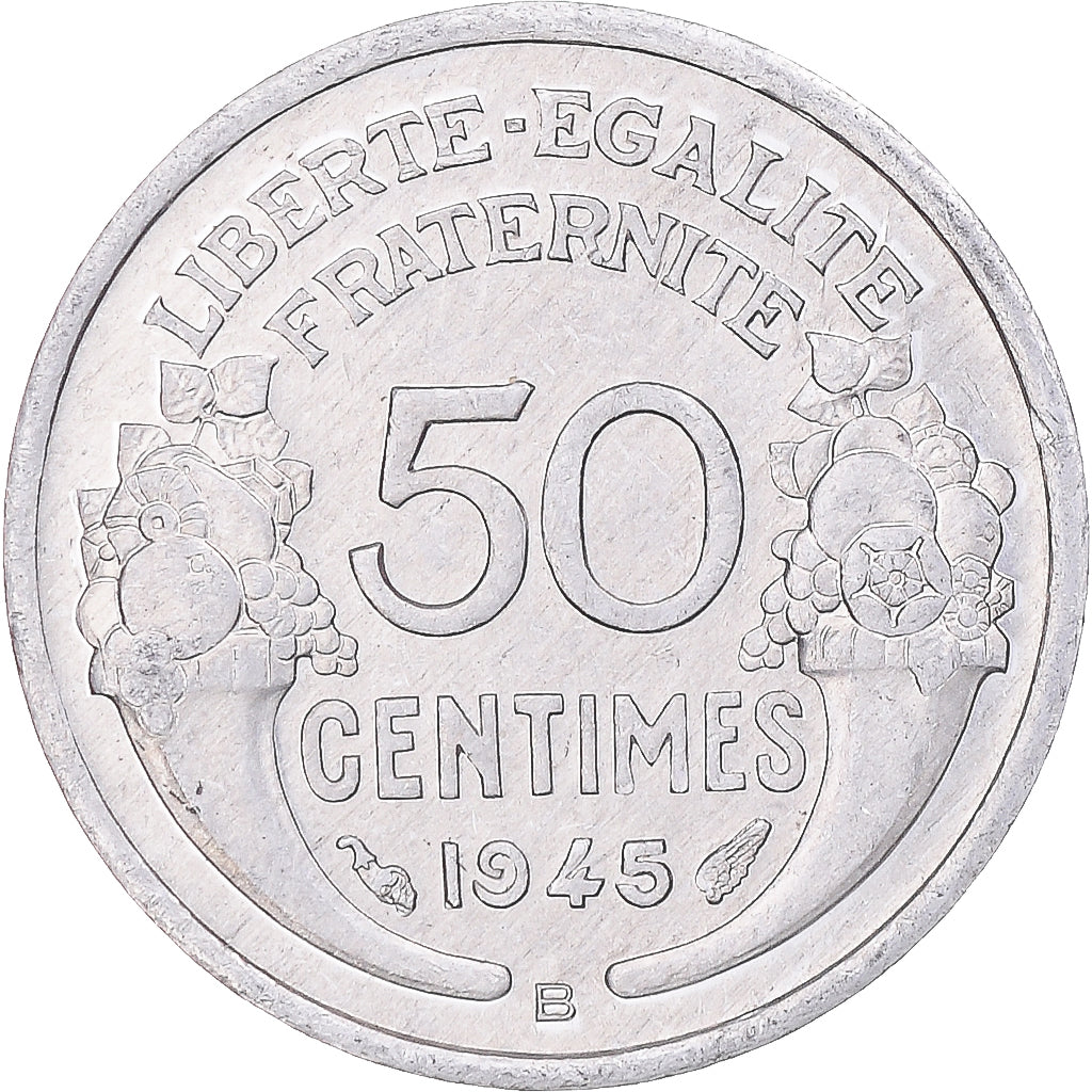 Munten, Frankrijk, Morlon, 50 Centimes, 1945, Beaumont - Le Roger, PR
