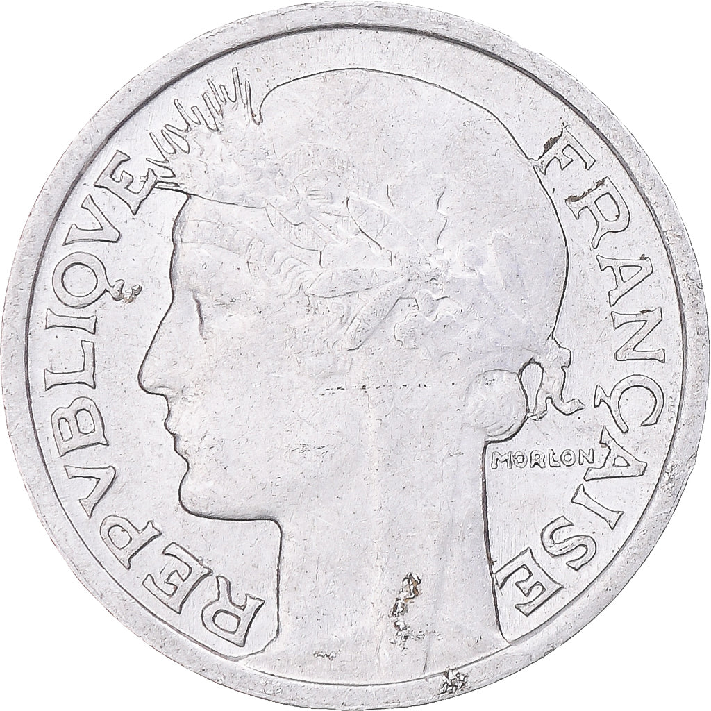Munten, Frankrijk, Morlon, 50 Centimes, 1945, Castelsarrasin, PR, Aluminium
