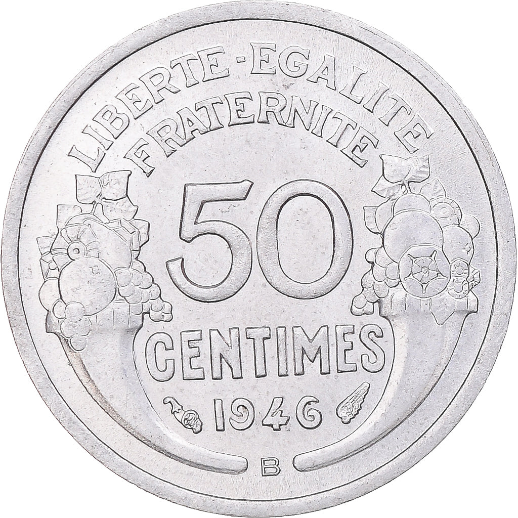 Munten, Frankrijk, Morlon, 50 Centimes, 1946, Beaumont - Le Roger, UNC-
