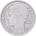 Moneda, Francia, Morlon, 50 Centimes, 1947, Beaumont - Le Roger, MBC, Aluminio