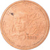 France, 2 Euro Cent, 2004, Vantaa, EF(40-45), Copper Plated Steel,