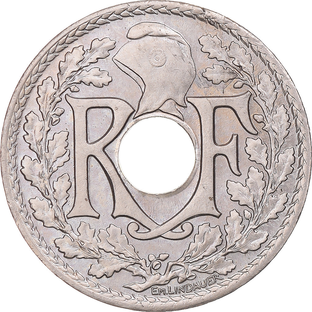 Munten, Frankrijk, Lindauer, 25 Centimes, 1927, Paris, FDC, Cupro-nikkel