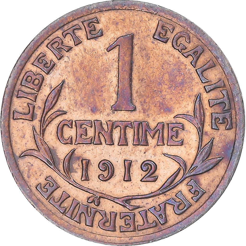 Coin, France, Dupuis, Centime, 1912, Paris, AU(55-58), Bronze, KM:840