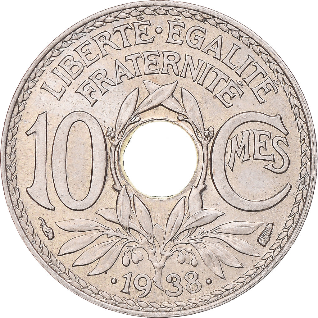 Coin, France, Lindauer, 10 Centimes, 1938, Paris, MS(60-62), Nickel-Bronze
