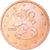 Finland, 5 Euro Cent, 2002, Vantaa, AU(55-58), Copper Plated Steel, KM:100