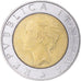 Moeda, Itália, 500 Lire, 1998, Rome, EF(40-45), Bimetálico, KM:193