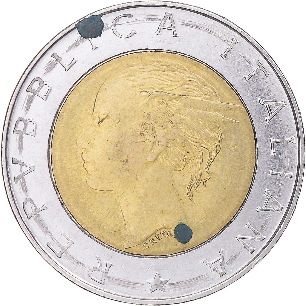 Moeda, Itália, 500 Lire, 1998, Rome, EF(40-45), Bimetálico, KM:193