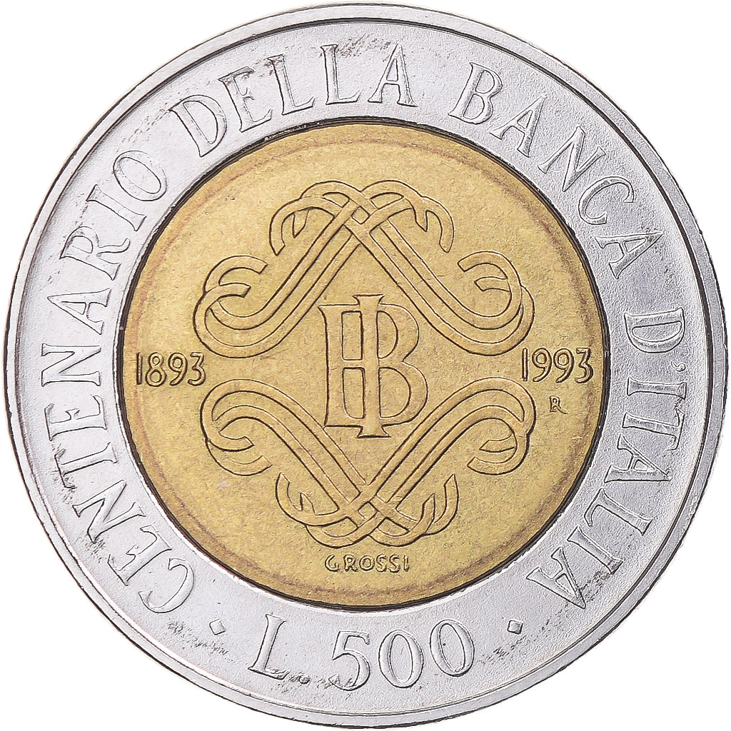Moneta, Italia, 500 Lire, 1993, Rome, BB, Bi-metallico, KM:160