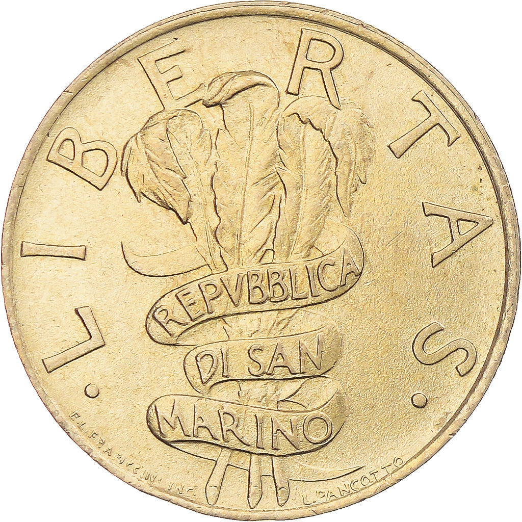 Moneta, San Marino, 200 Lire, 1995, Rome, AU(55-58), Aluminium-Brąz, KM:329