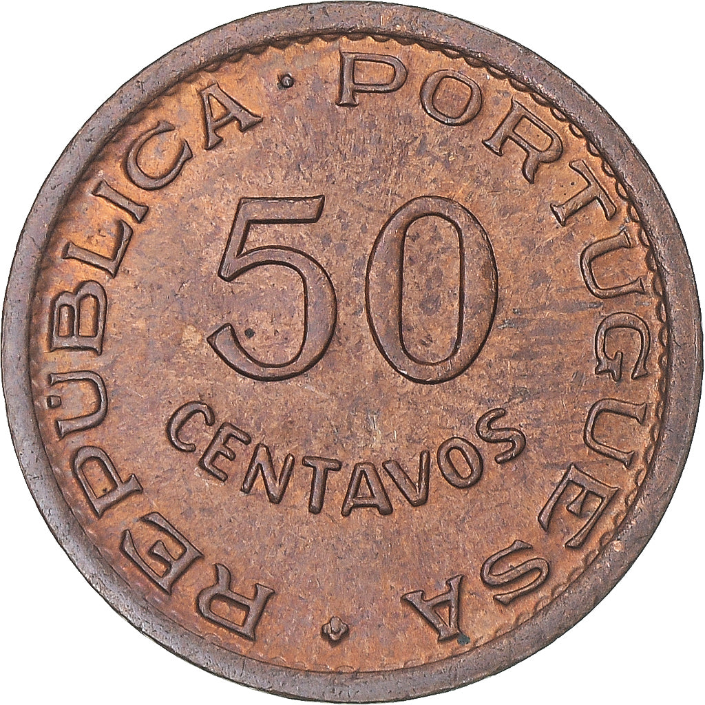 Coin, Guinea-Bissau, 50 Centavos, 1952, MS(60-62), Bronze, KM:8