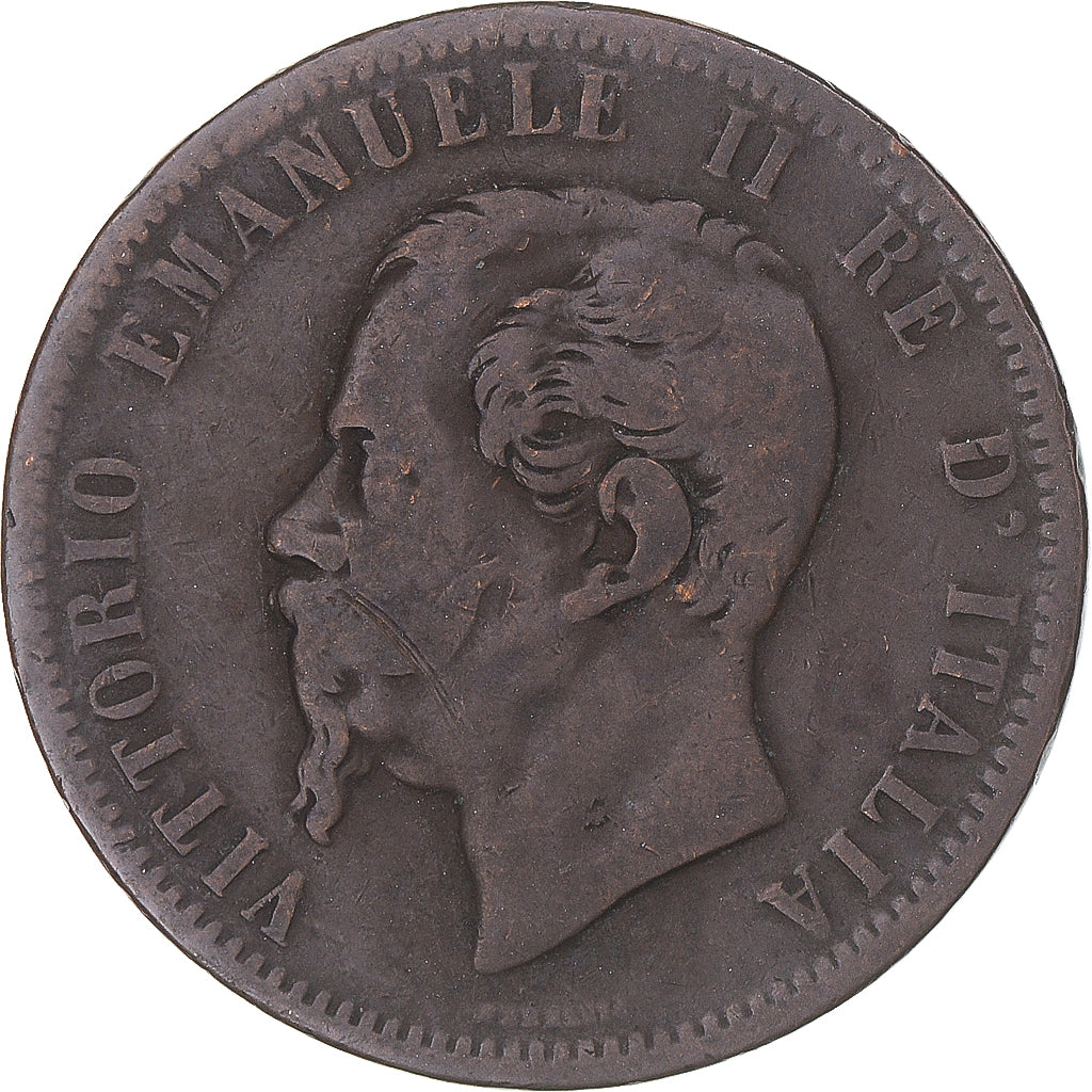 Münze, Italien, Vittorio Emanuele II, 10 Centesimi, 1866, Strasbourg, S