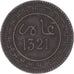 Munten, Marokko, 'Abd al-Aziz, 5 Mazunas, 1903/AH1321, Paris, ZF, Bronzen