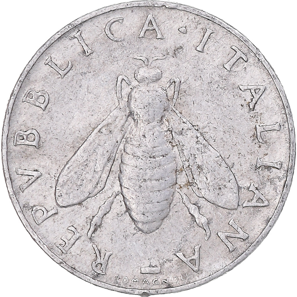 Moeda, Itália, 2 Lire, 1953, Rome, EF(40-45), Alumínio, KM:94