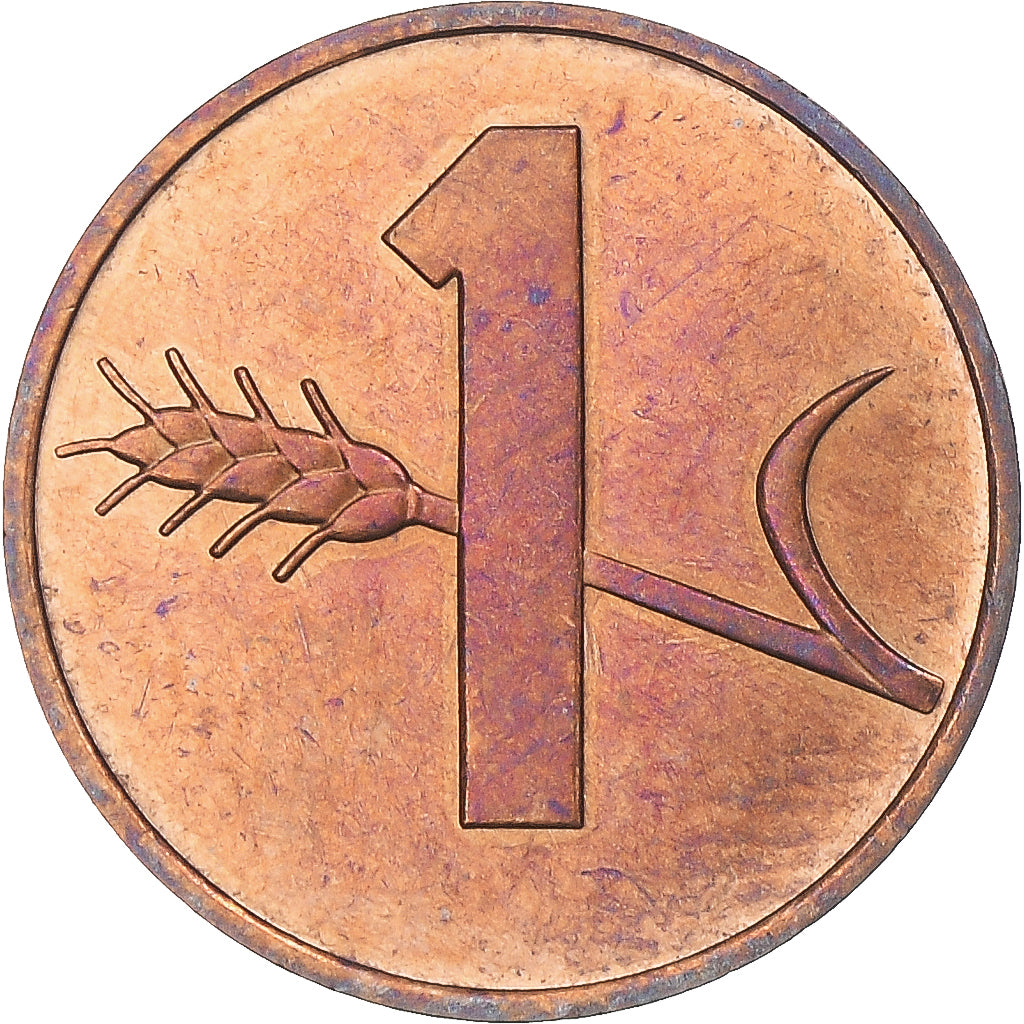 Moneta, Szwajcaria, Rappen, 1980, Bern, EF(40-45), Brązowy, KM:46