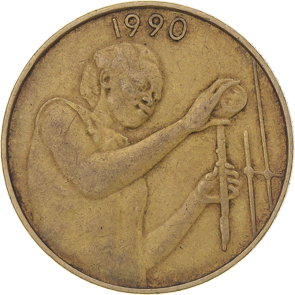 Coin, West African States, 25 Francs, 1990, Afrique de l'Ouest (BCEAO)