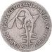 Moneda, Estados del África Occidental, 50 Francs, 1975, Paris, BC+, Cobre -