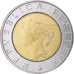 Moneda, Italia, 500 Lire, 1996, Rome, MBC+, Bimetálico, KM:181