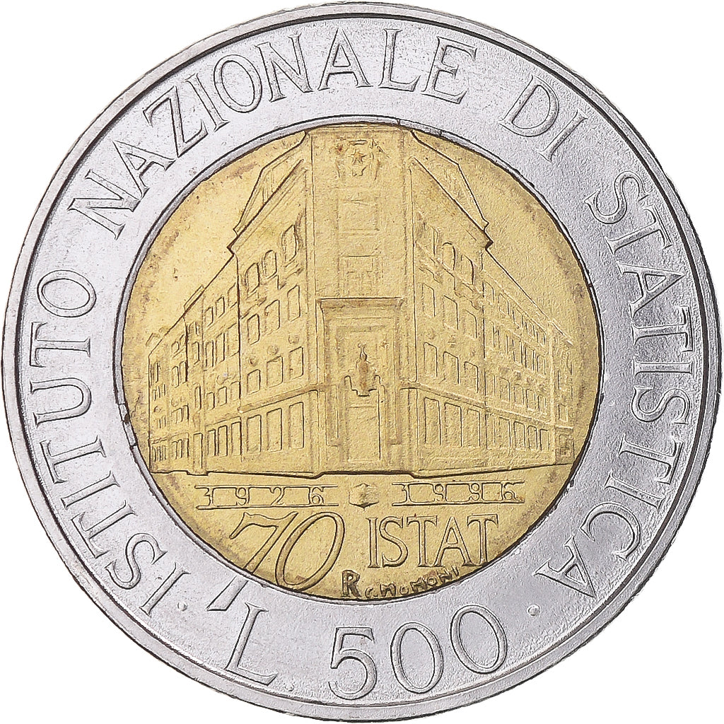 Münze, Italien, 500 Lire, 1996, Rome, SS+, Bi-Metallic, KM:181