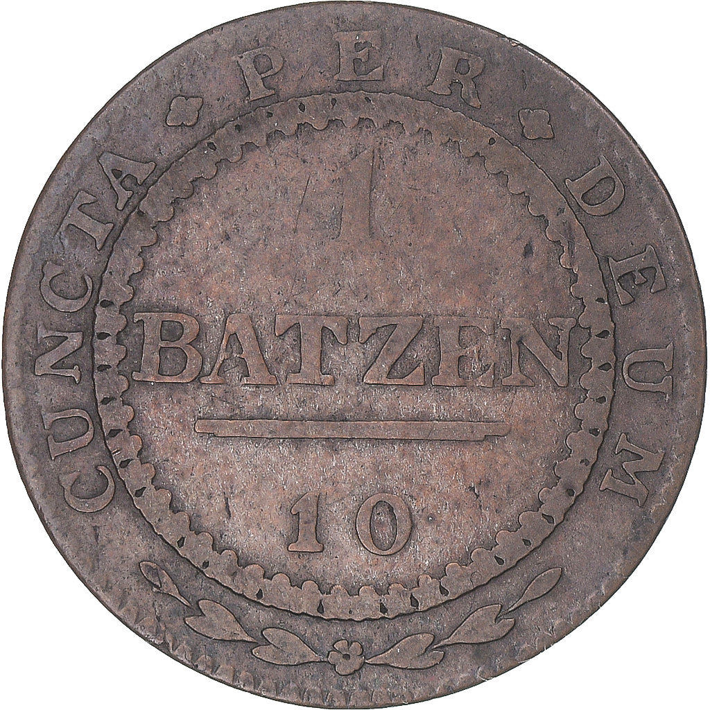 Monnaie, Cantons Suisses, Batzen, 1808, Canton of Solothurn, TTB, Billon, KM:67