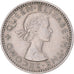 Moeda, Nova Zelândia, Elizabeth II, 6 Pence, 1964, EF(40-45), Cobre-níquel