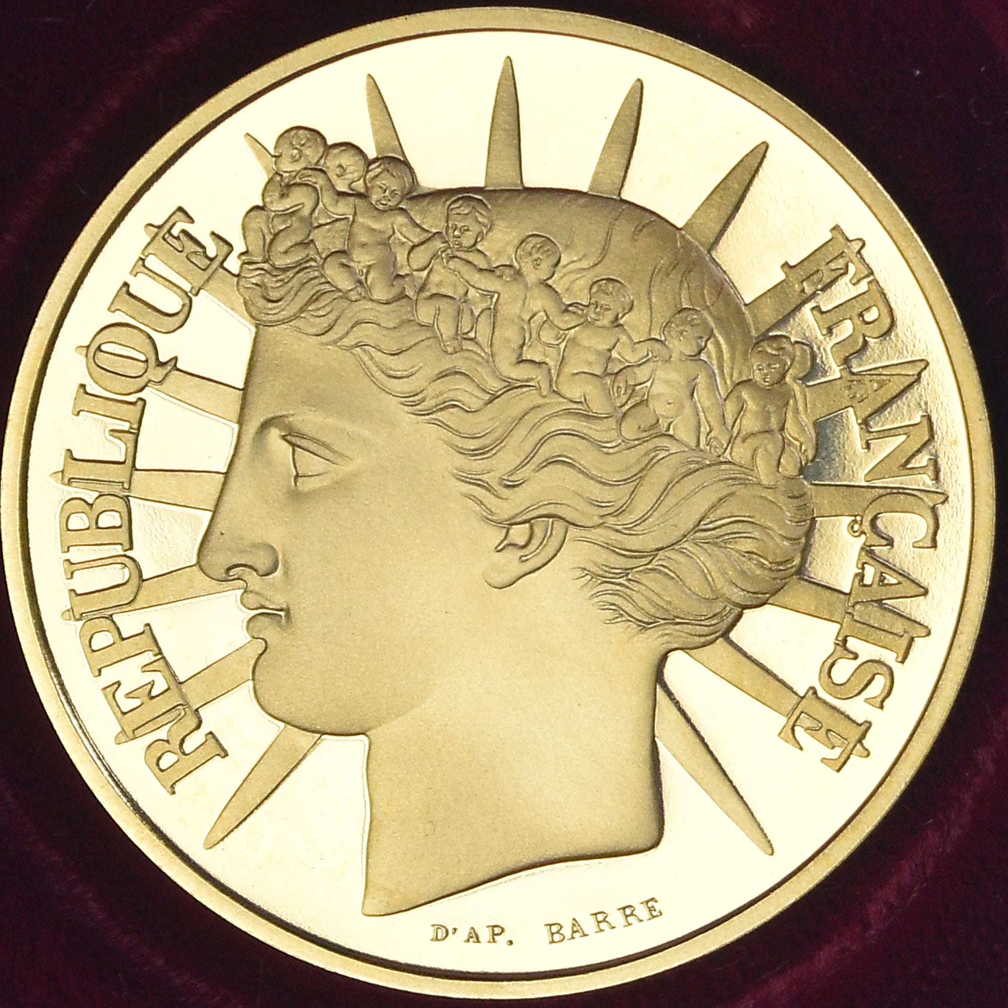 Münze, Frankreich, Fraternité, 100 Francs, 1988, BE, STGL, Gold, KM:966b