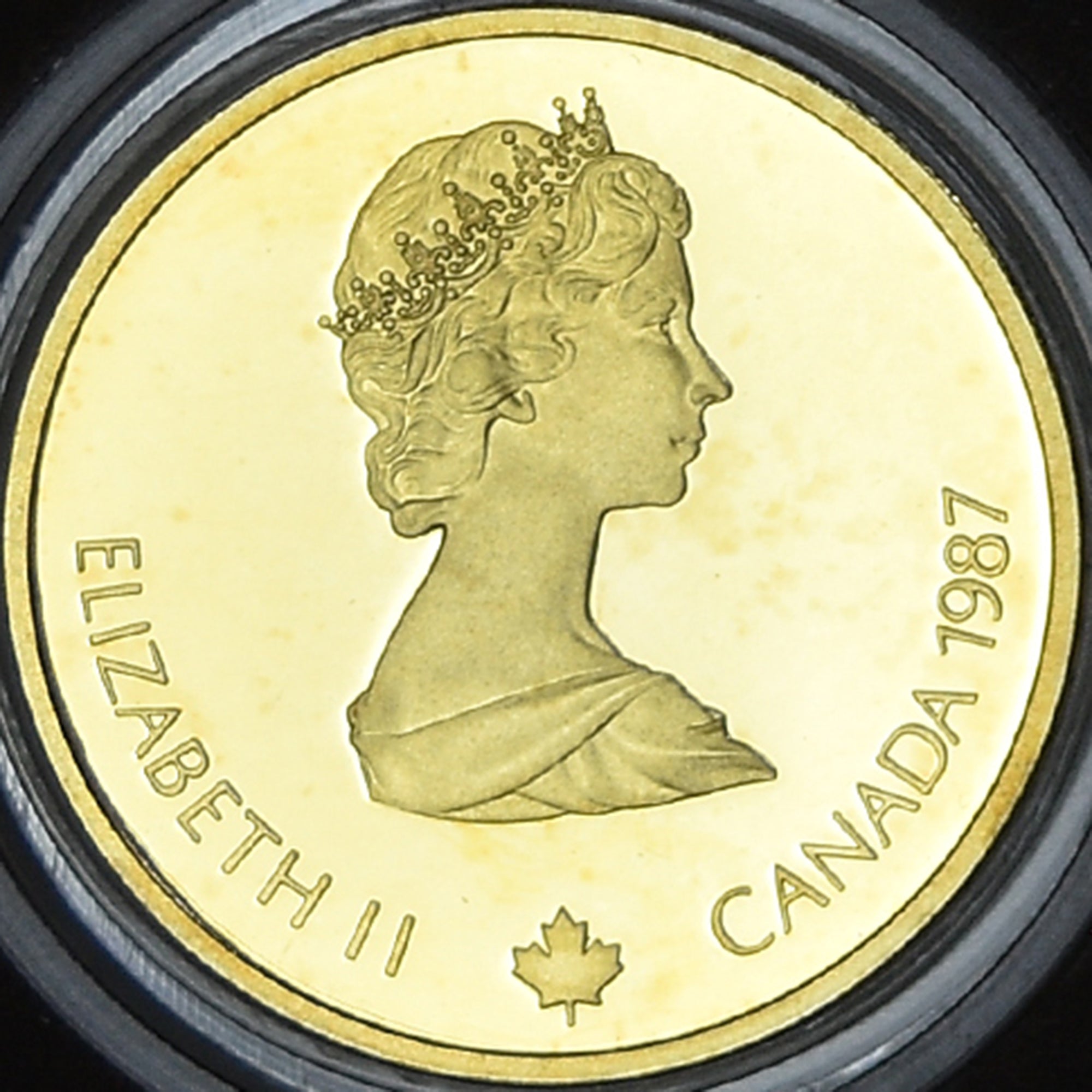 Münze, Kanada, 100 Dollars, 1987, Royal Canadian Mint, Calgary Olympic Logo