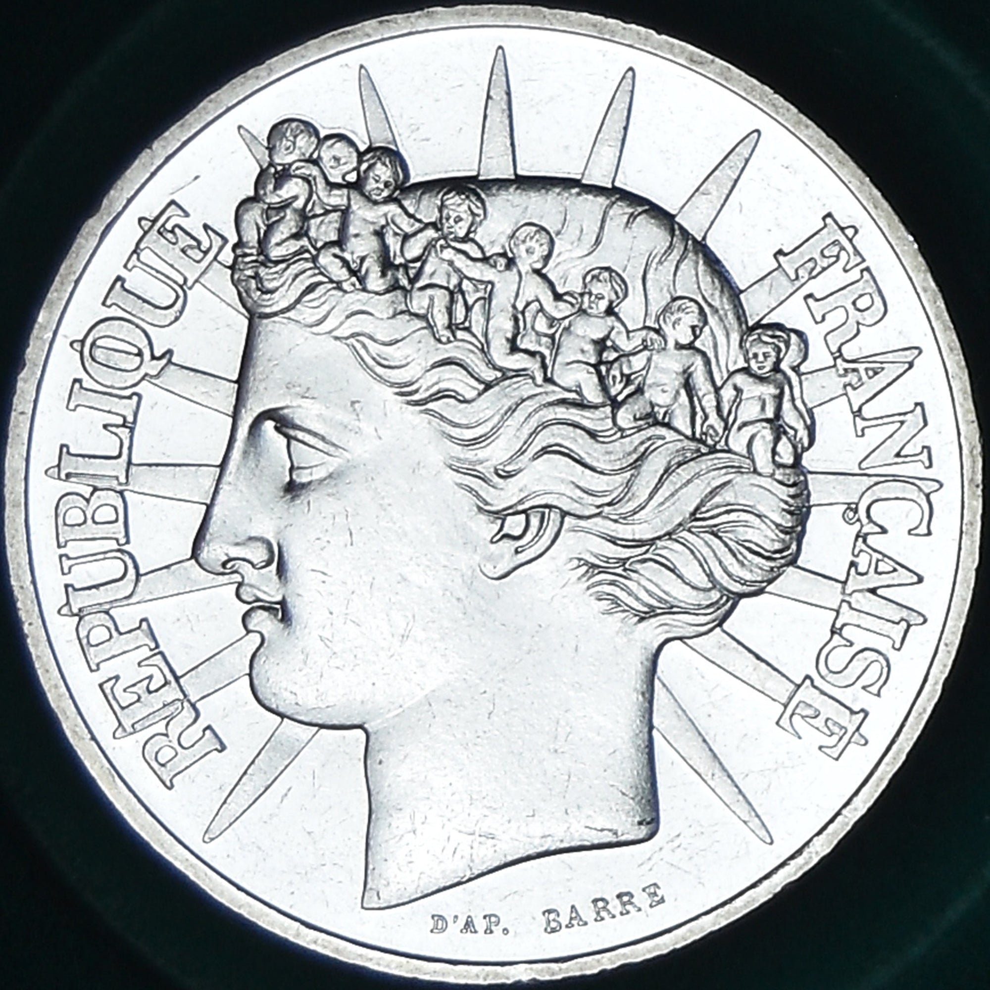 Moneta, Francia, Monnaie de Paris, 100 Francs, 1988, FDC, Argento, KM:PSA999