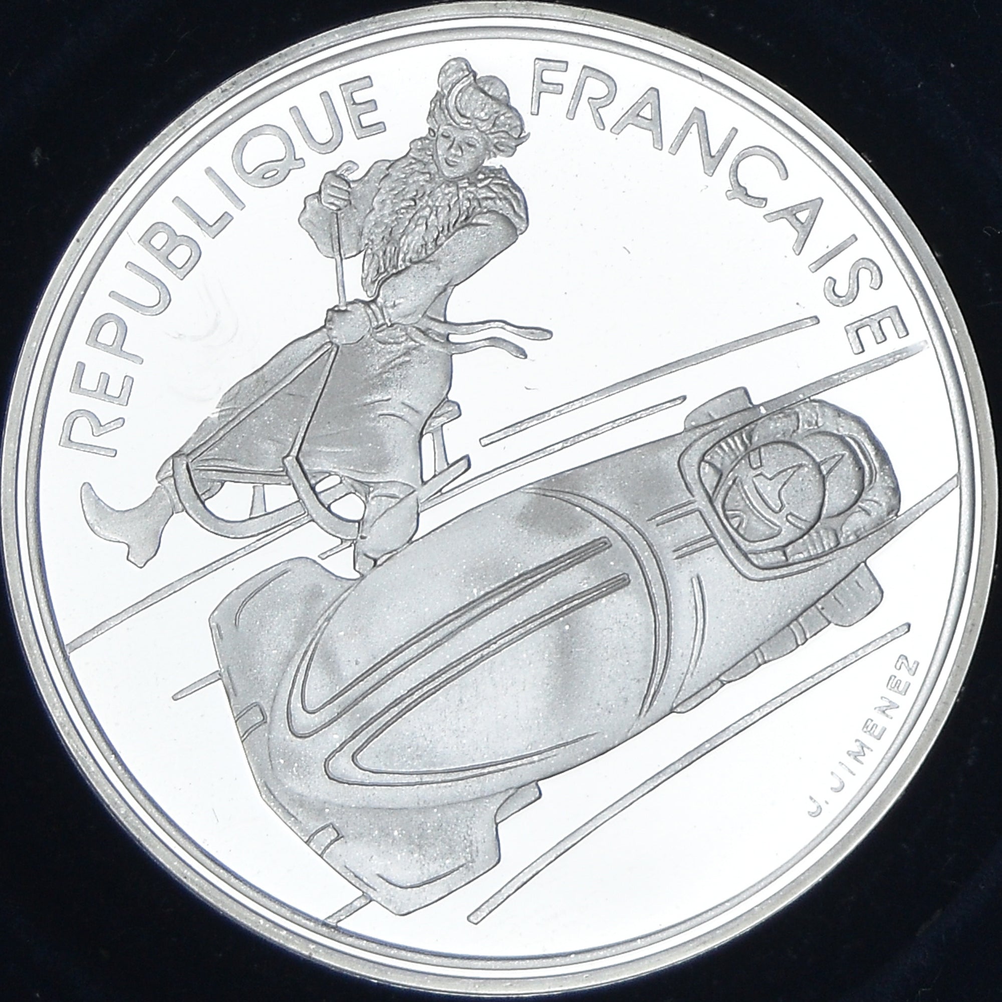 Monnaie, France, 100 Francs, 1990, Alberville 92 be, FDC, Argent, KM:981