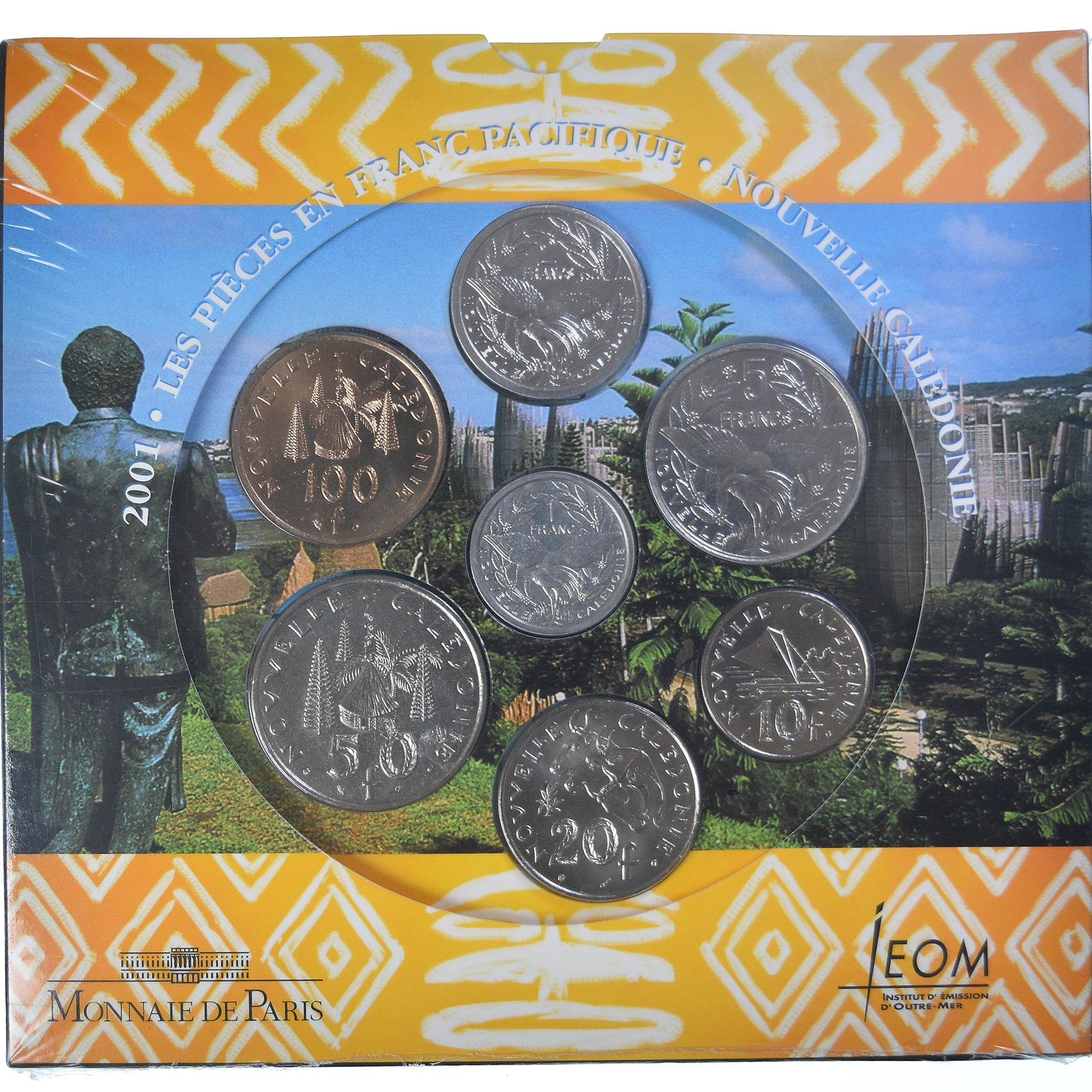 Coin, New Caledonia, Set, 2001, MS(65-70), (No Composition)
