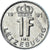 Coin, Luxembourg, Jean, Franc, 1991, AU(55-58), Nickel plated steel, KM:63