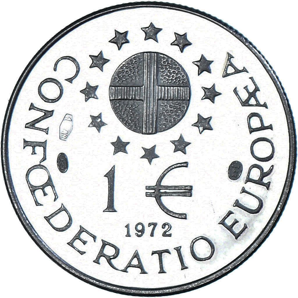 Coin, Eurozone, Ecu, 1972, 1 ECU Carolus Magnus, MS(63), Silver