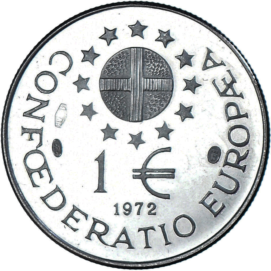 Coin, Eurozone, Ecu, 1972, 1 ECU Carolus Magnus, MS(63), Silver