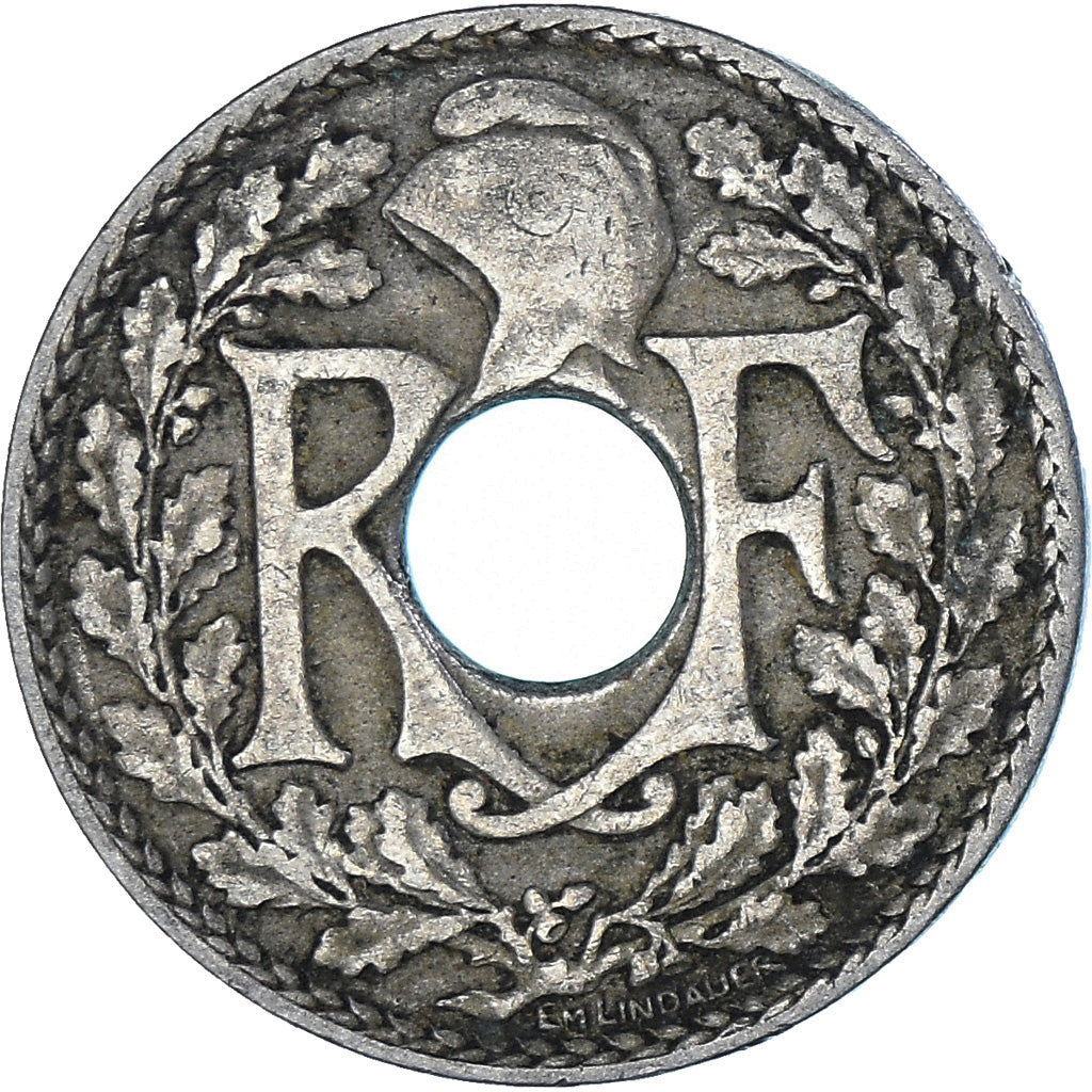 Munten, Frankrijk, Lindauer, 10 Centimes, 1921, FR+, Cupro-nikkel, KM:866a