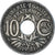Münze, Frankreich, Lindauer, 10 Centimes, 1921, S+, Kupfer-Nickel, KM:866a