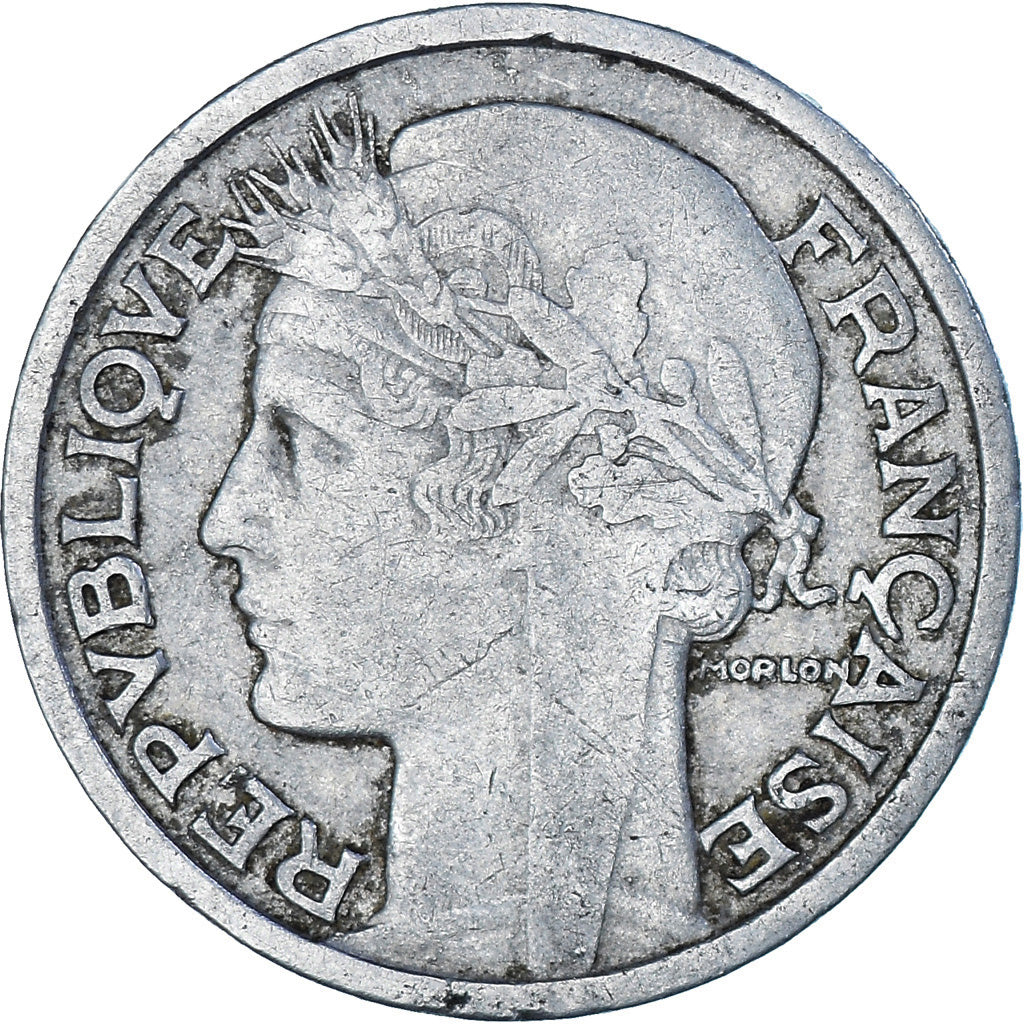 Monnaie, France, Morlon, 2 Francs, 1947, TB+, Aluminium, Gadoury:538b, KM:886a.1