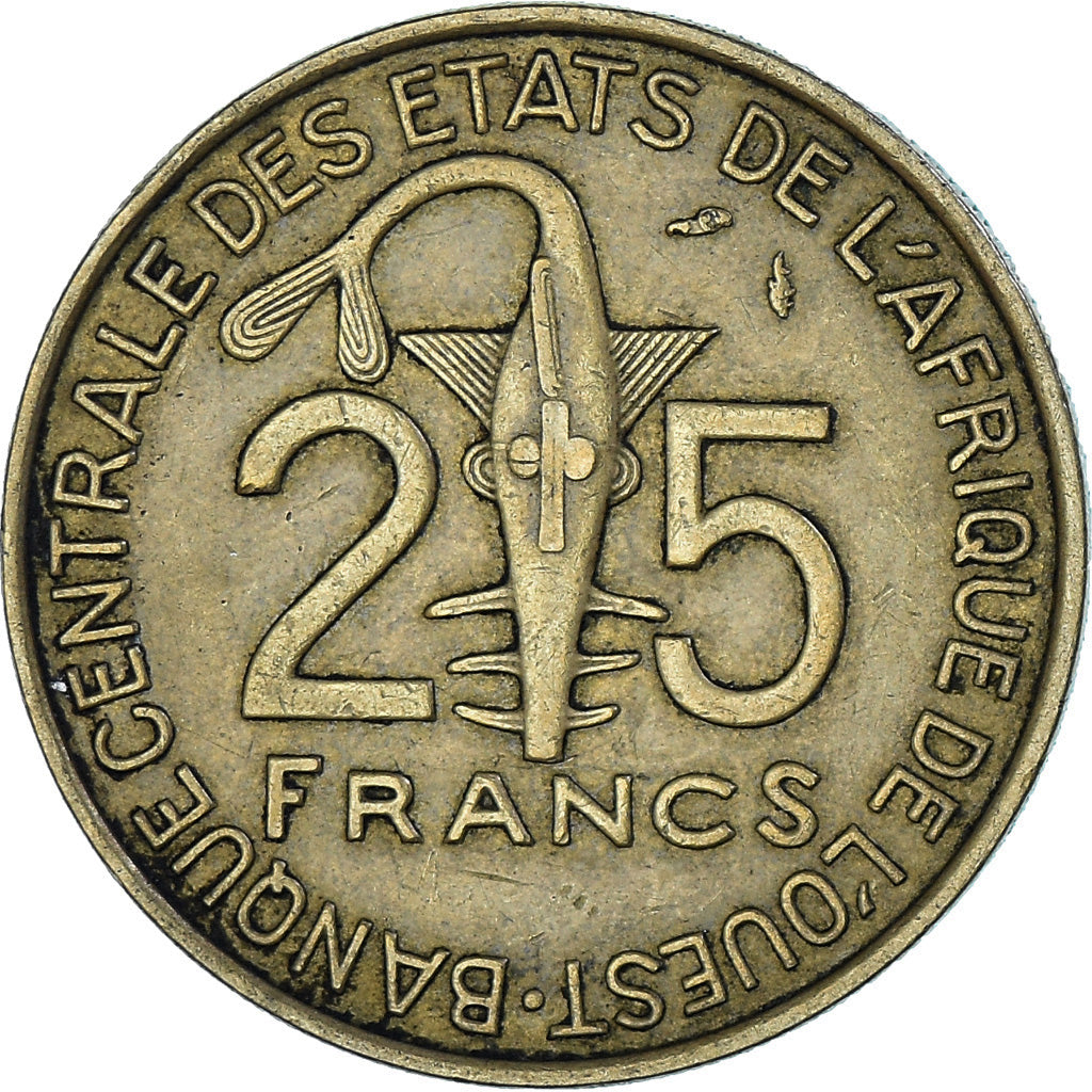 Moneta, Kraje Afryki Zachodniej, 25 Francs, 1982, FAO, EF(40-45)