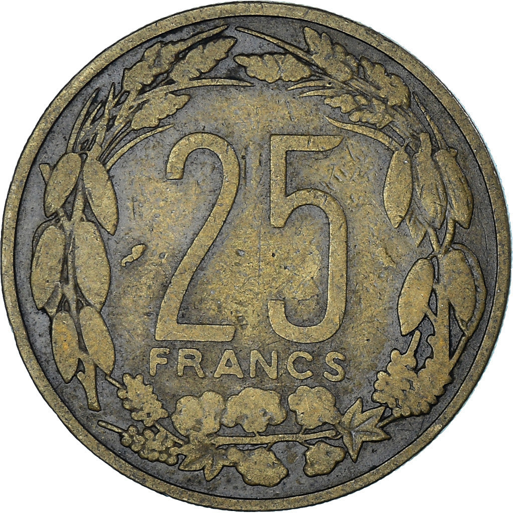 Coin, EQUATORIAL AFRICAN STATES, 25 Francs, 1962, Paris, VF(30-35)