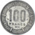 Coin, Central African States, 100 Francs, 1975, type 2, EF(40-45), Nickel, KM:7