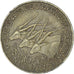 Monnaie, États de l'Afrique centrale, 10 Francs, 1977, TTB, Bronze-Aluminium