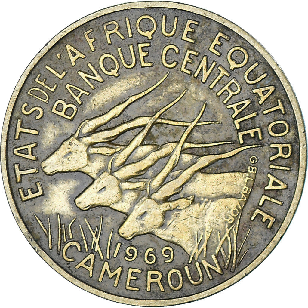 Coin, EQUATORIAL AFRICAN STATES, 10 Francs, 1969, Paris, EF(40-45)
