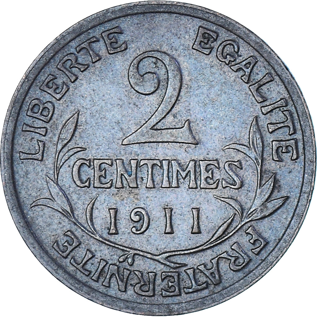 Coin, France, Dupuis, 2 Centimes, 1911, Paris, EF(40-45), Bronze, KM:841
