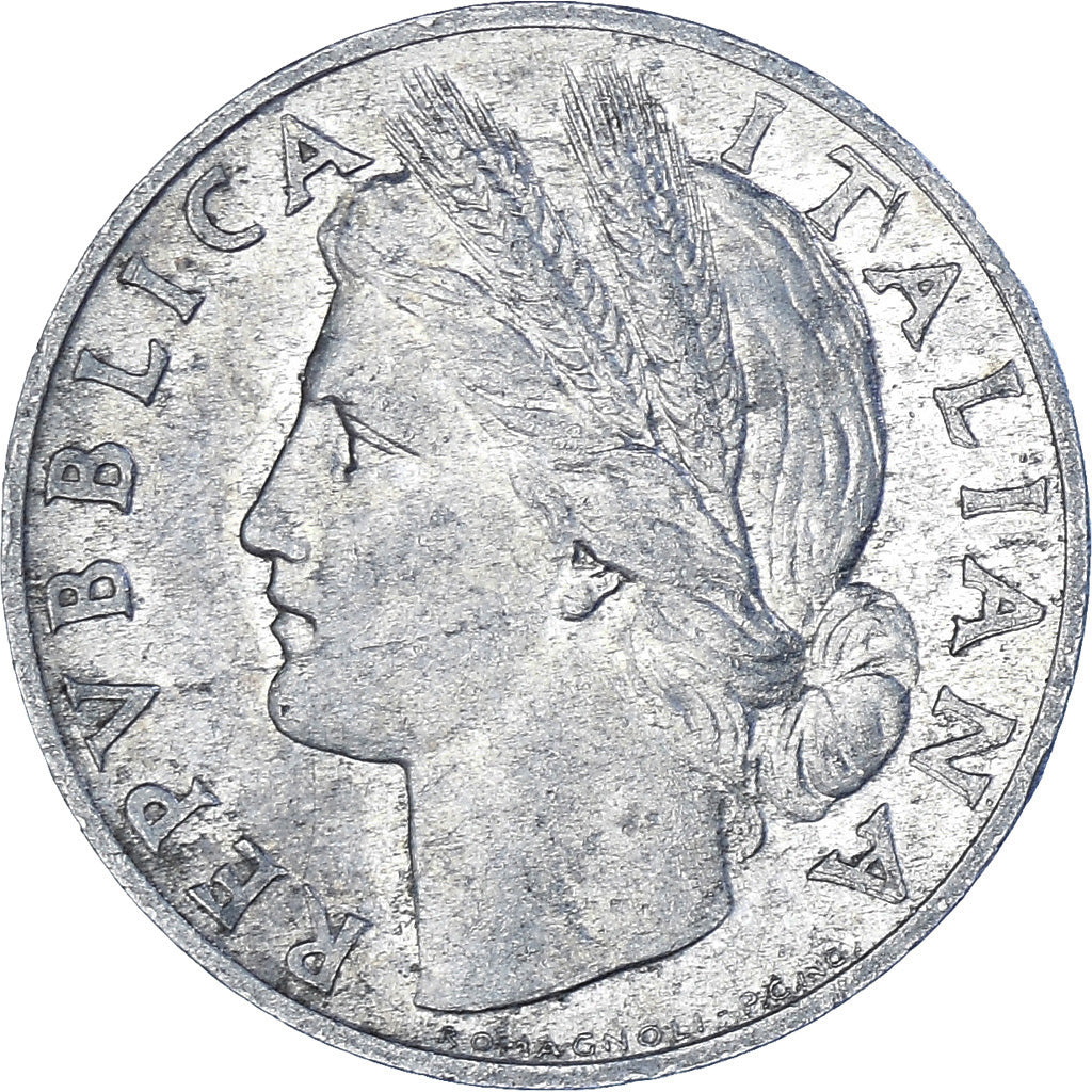 Coin, Italy, Lira, 1949, Rome, VF(30-35), Aluminum, KM:87