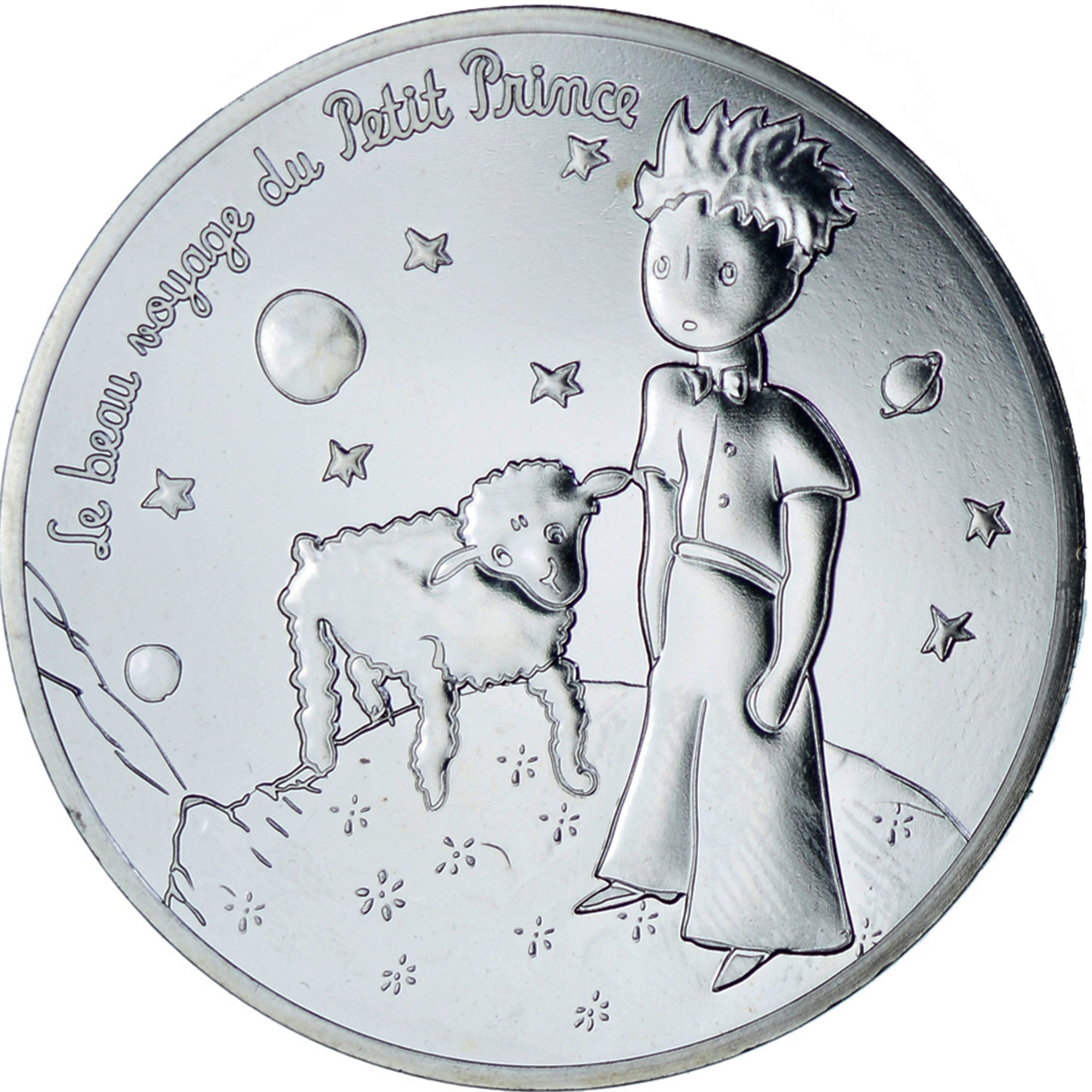 France, 50 Euro, 2016, Petit Prince Beau Voyage, MS(65-70), Silver