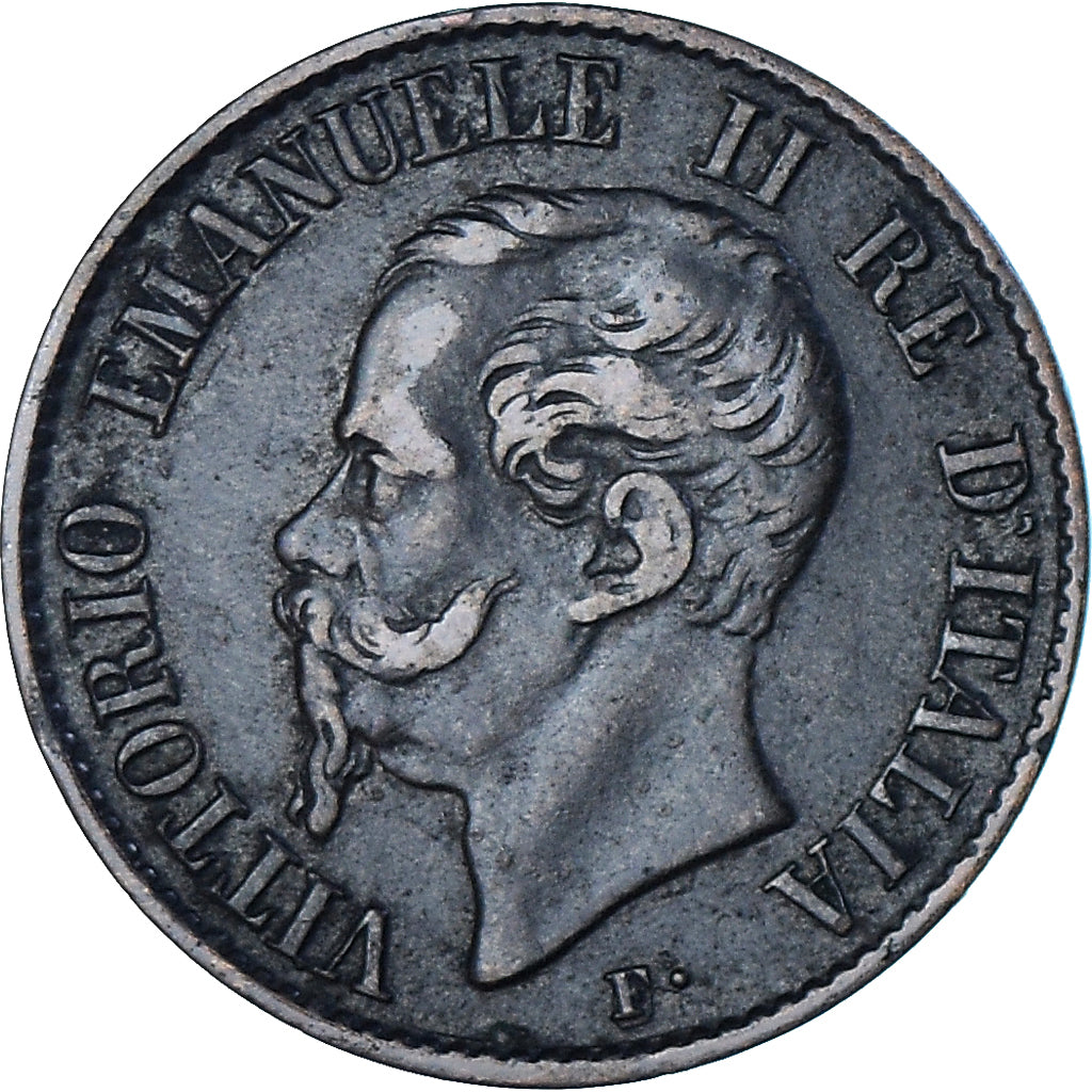 Coin, Italy, Centesimo, 1861, Milan, EF(40-45), Bronze, KM:1.1