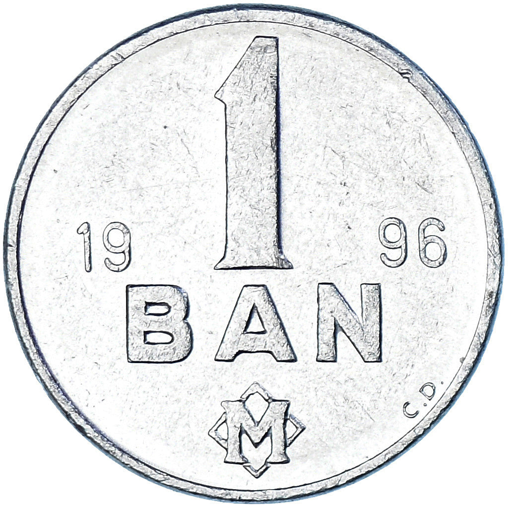 Coin, Moldova, Ban, 1996, AU(50-53), Aluminum, KM:1
