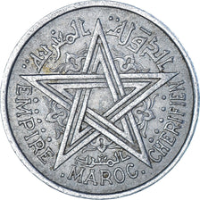 Coin, Morocco, Mohammed V, Franc, AH 1370/1951, Paris, EF(40-45), Aluminum