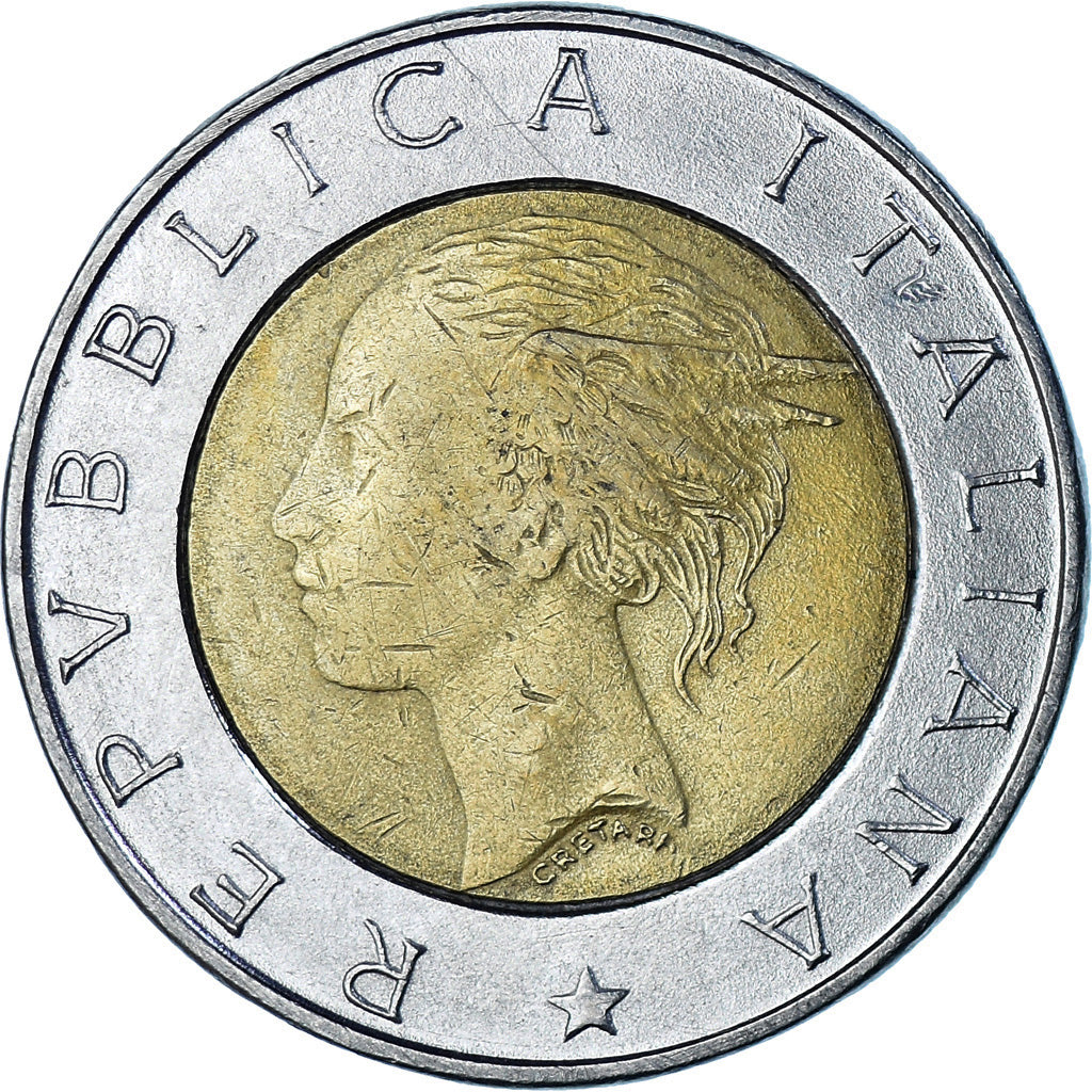 Moneta, Italia, 500 Lire, 1996, Rome, MB+, Bi-metallico, KM:181